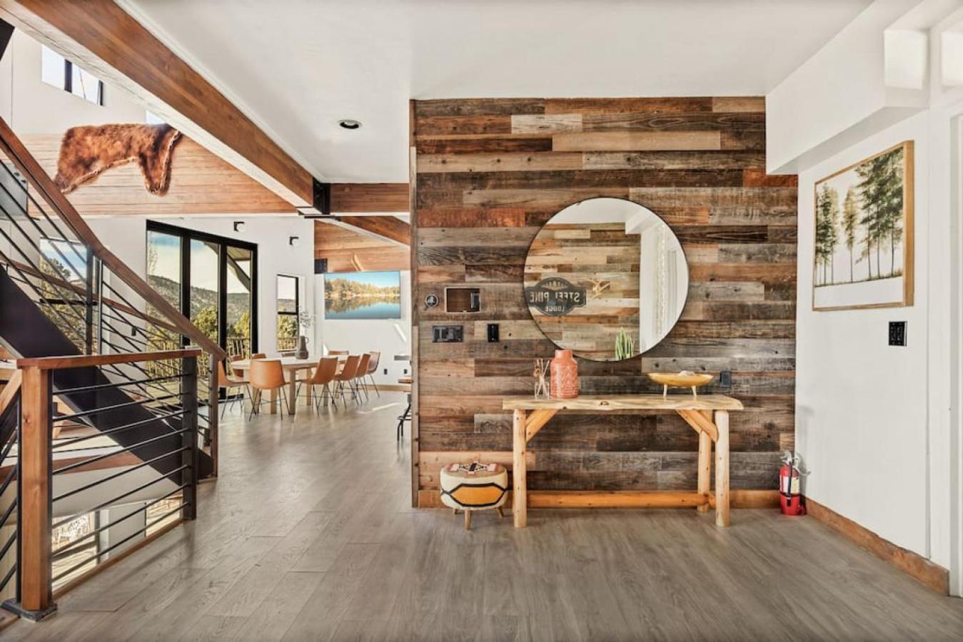 Steel Pine Lodge A Rustic Mountain Retreat Views Baldwin Lake Exterior foto