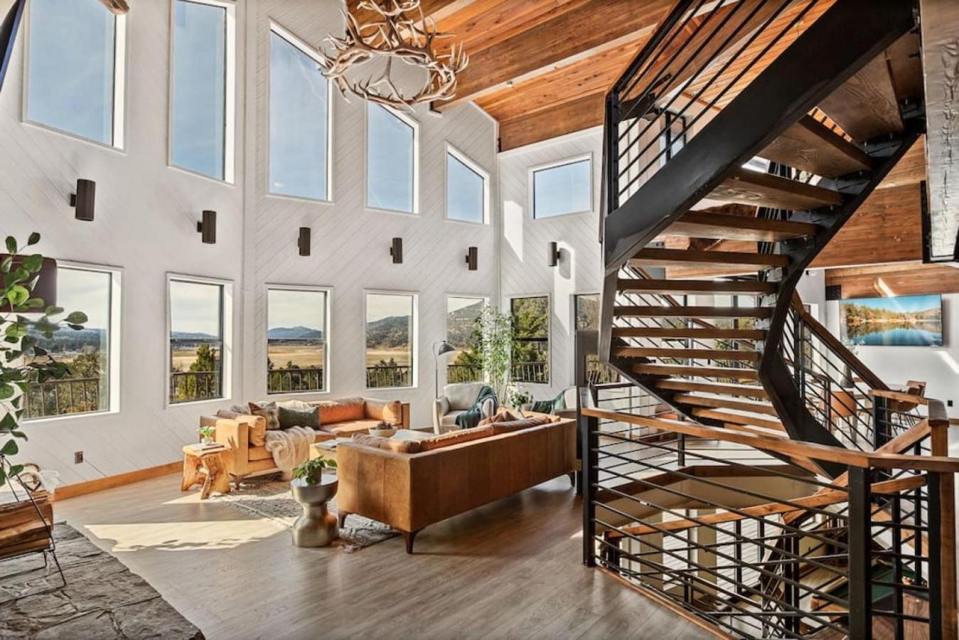 Steel Pine Lodge A Rustic Mountain Retreat Views Baldwin Lake Exterior foto